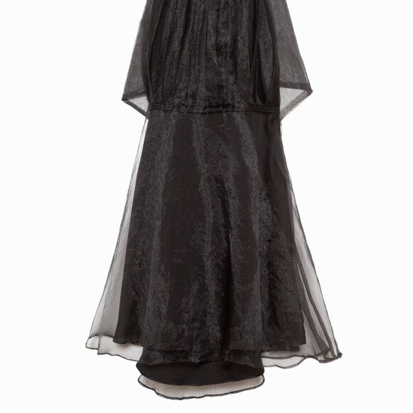 Lovers + Friends Heartbreaker Black Organza Halter Neck Mini Dress - XS - Picture 9 of 13